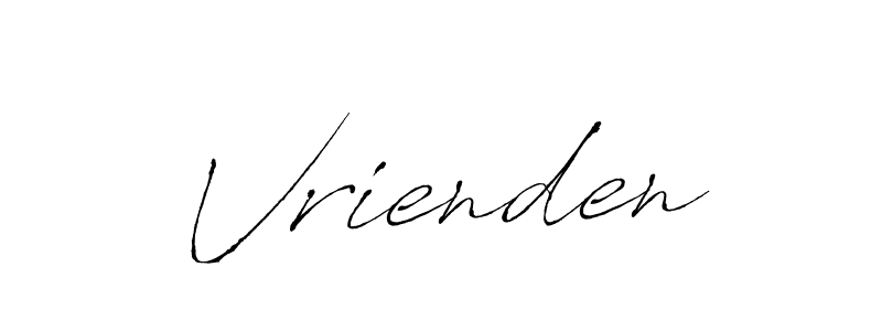 Antro_Vectra is a professional signature style that is perfect for those who want to add a touch of class to their signature. It is also a great choice for those who want to make their signature more unique. Get Vrienden name to fancy signature for free. Vrienden signature style 6 images and pictures png