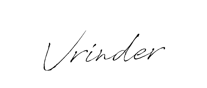 Make a beautiful signature design for name Vrinder. Use this online signature maker to create a handwritten signature for free. Vrinder signature style 6 images and pictures png