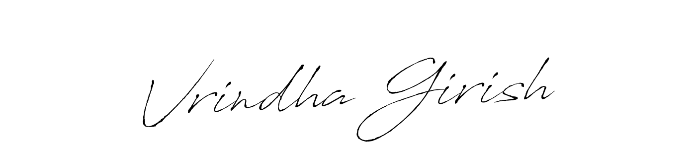 Make a beautiful signature design for name Vrindha Girish. Use this online signature maker to create a handwritten signature for free. Vrindha Girish signature style 6 images and pictures png