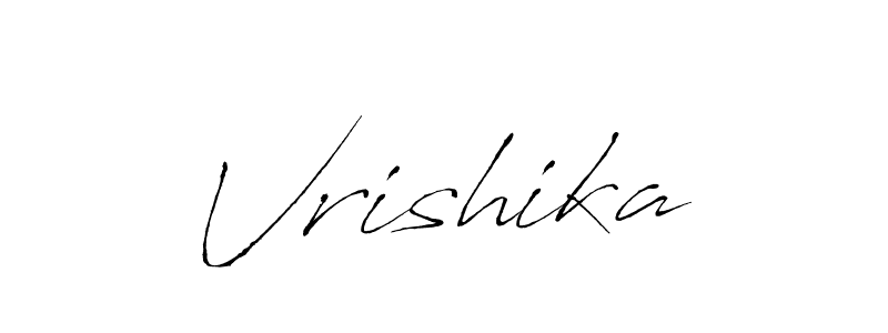 Vrishika stylish signature style. Best Handwritten Sign (Antro_Vectra) for my name. Handwritten Signature Collection Ideas for my name Vrishika. Vrishika signature style 6 images and pictures png