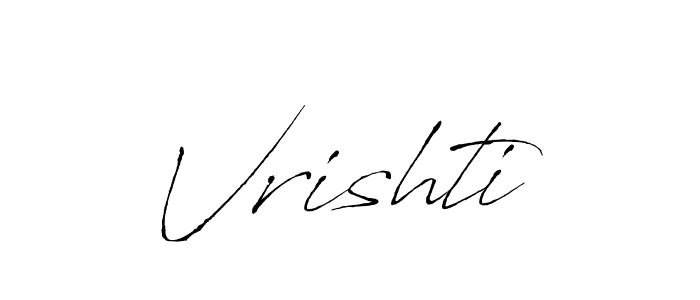 Make a beautiful signature design for name Vrishti. With this signature (Antro_Vectra) style, you can create a handwritten signature for free. Vrishti signature style 6 images and pictures png