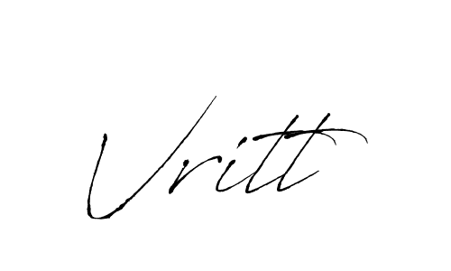 How to make Vritt signature? Antro_Vectra is a professional autograph style. Create handwritten signature for Vritt name. Vritt signature style 6 images and pictures png