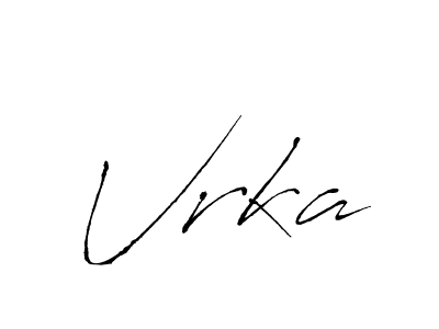 The best way (Antro_Vectra) to make a short signature is to pick only two or three words in your name. The name Vrka include a total of six letters. For converting this name. Vrka signature style 6 images and pictures png