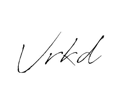 Make a beautiful signature design for name Vrkd. With this signature (Antro_Vectra) style, you can create a handwritten signature for free. Vrkd signature style 6 images and pictures png