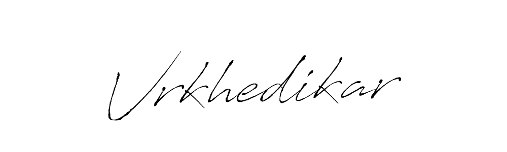 You should practise on your own different ways (Antro_Vectra) to write your name (Vrkhedikar) in signature. don't let someone else do it for you. Vrkhedikar signature style 6 images and pictures png