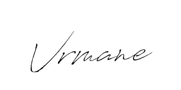 How to make Vrmane name signature. Use Antro_Vectra style for creating short signs online. This is the latest handwritten sign. Vrmane signature style 6 images and pictures png