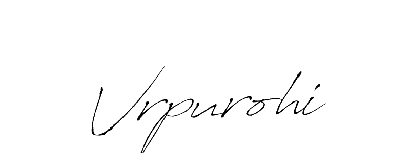 if you are searching for the best signature style for your name Vrpurohi. so please give up your signature search. here we have designed multiple signature styles  using Antro_Vectra. Vrpurohi signature style 6 images and pictures png
