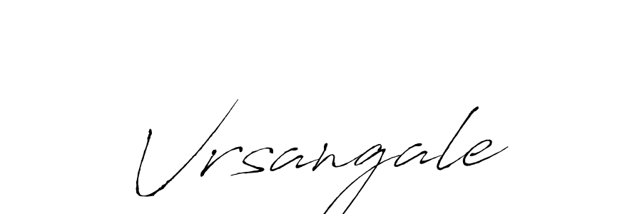 Use a signature maker to create a handwritten signature online. With this signature software, you can design (Antro_Vectra) your own signature for name Vrsangale. Vrsangale signature style 6 images and pictures png