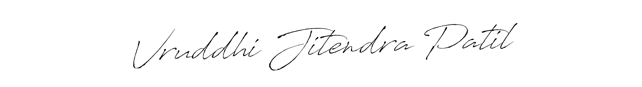 Create a beautiful signature design for name Vruddhi Jitendra Patil. With this signature (Antro_Vectra) fonts, you can make a handwritten signature for free. Vruddhi Jitendra Patil signature style 6 images and pictures png