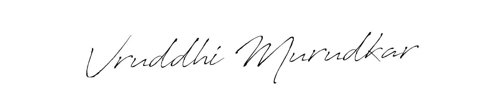 Make a beautiful signature design for name Vruddhi Murudkar. With this signature (Antro_Vectra) style, you can create a handwritten signature for free. Vruddhi Murudkar signature style 6 images and pictures png