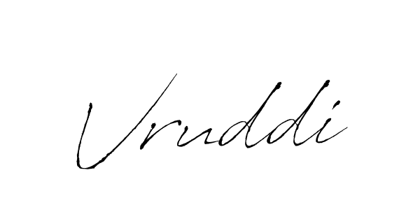 How to make Vruddi name signature. Use Antro_Vectra style for creating short signs online. This is the latest handwritten sign. Vruddi signature style 6 images and pictures png