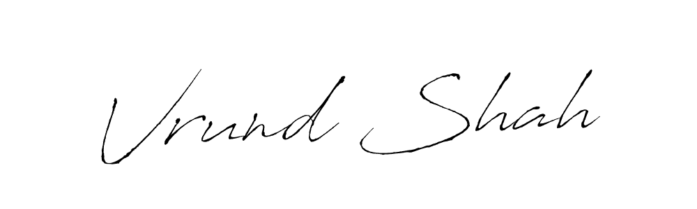 You can use this online signature creator to create a handwritten signature for the name Vrund Shah. This is the best online autograph maker. Vrund Shah signature style 6 images and pictures png