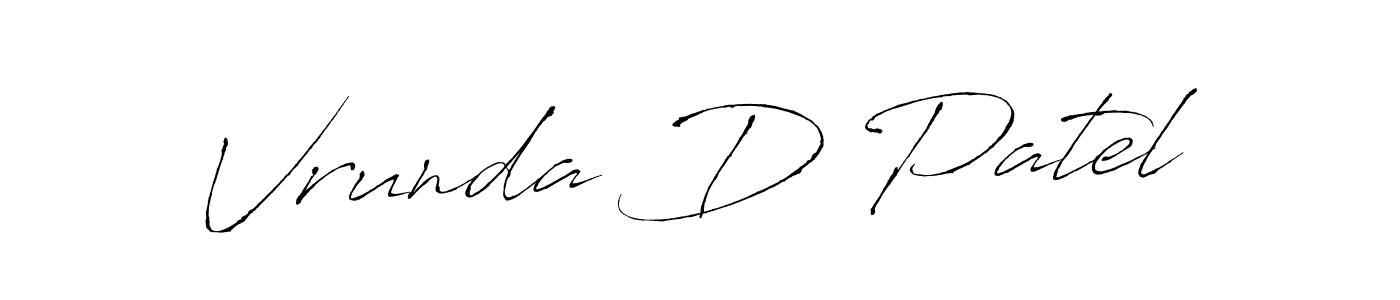 See photos of Vrunda D Patel official signature by Spectra . Check more albums & portfolios. Read reviews & check more about Antro_Vectra font. Vrunda D Patel signature style 6 images and pictures png