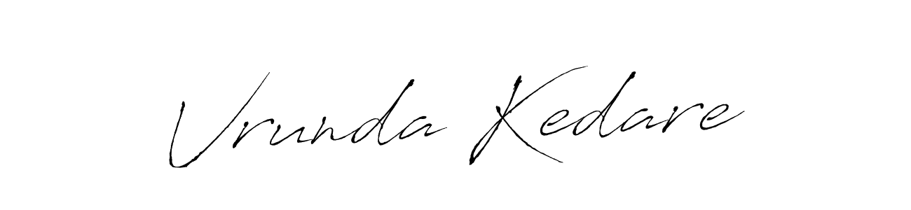 Use a signature maker to create a handwritten signature online. With this signature software, you can design (Antro_Vectra) your own signature for name Vrunda Kedare. Vrunda Kedare signature style 6 images and pictures png