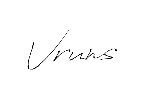 This is the best signature style for the Vruns name. Also you like these signature font (Antro_Vectra). Mix name signature. Vruns signature style 6 images and pictures png