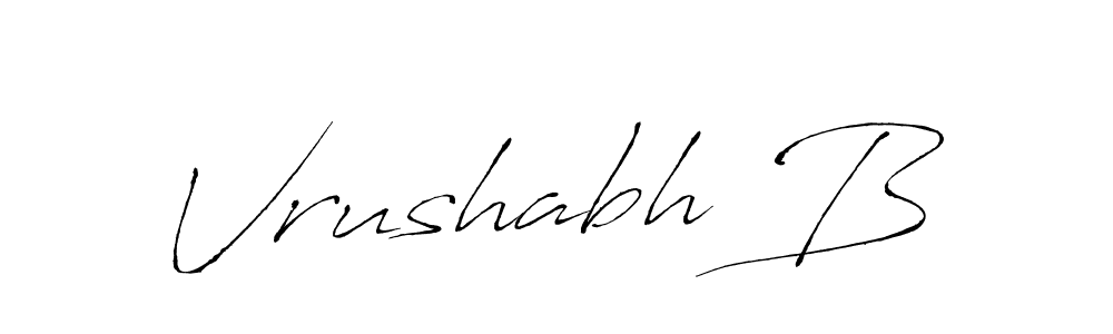 Design your own signature with our free online signature maker. With this signature software, you can create a handwritten (Antro_Vectra) signature for name Vrushabh B. Vrushabh B signature style 6 images and pictures png