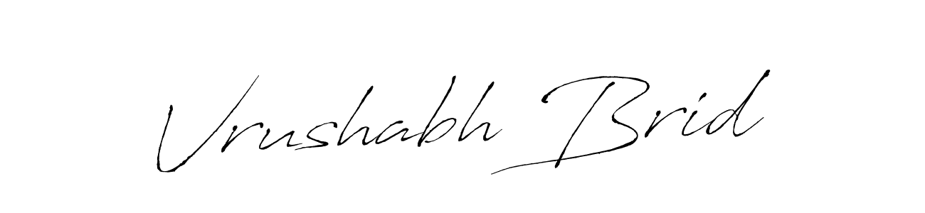 Make a beautiful signature design for name Vrushabh Brid. With this signature (Antro_Vectra) style, you can create a handwritten signature for free. Vrushabh Brid signature style 6 images and pictures png