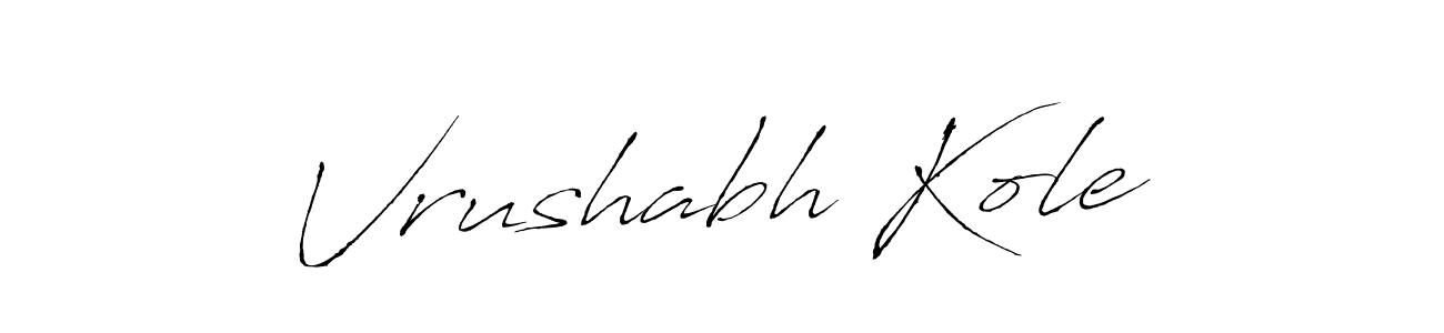 Also You can easily find your signature by using the search form. We will create Vrushabh Kole name handwritten signature images for you free of cost using Antro_Vectra sign style. Vrushabh Kole signature style 6 images and pictures png