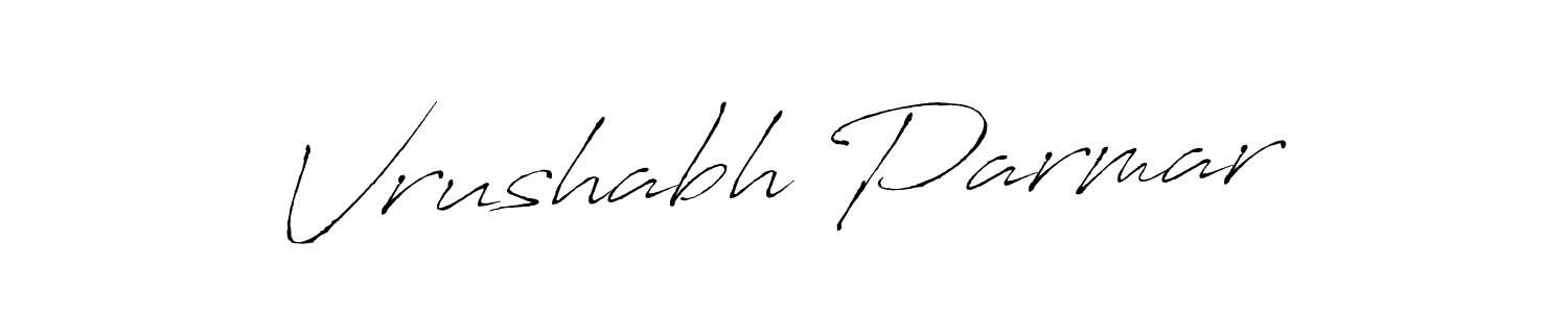 The best way (Antro_Vectra) to make a short signature is to pick only two or three words in your name. The name Vrushabh Parmar include a total of six letters. For converting this name. Vrushabh Parmar signature style 6 images and pictures png