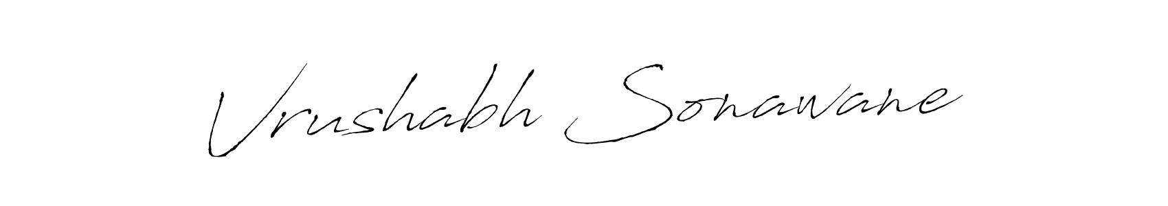 Vrushabh Sonawane stylish signature style. Best Handwritten Sign (Antro_Vectra) for my name. Handwritten Signature Collection Ideas for my name Vrushabh Sonawane. Vrushabh Sonawane signature style 6 images and pictures png