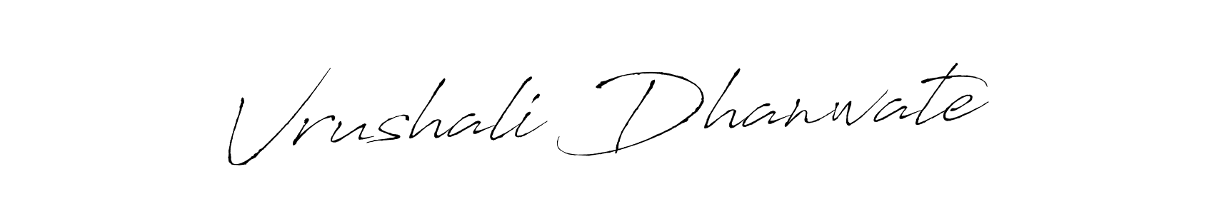 The best way (Antro_Vectra) to make a short signature is to pick only two or three words in your name. The name Vrushali Dhanwate include a total of six letters. For converting this name. Vrushali Dhanwate signature style 6 images and pictures png