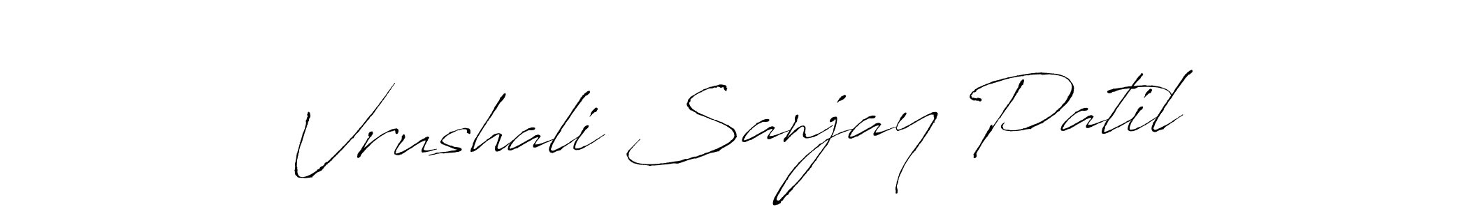Make a beautiful signature design for name Vrushali Sanjay Patil. Use this online signature maker to create a handwritten signature for free. Vrushali Sanjay Patil signature style 6 images and pictures png