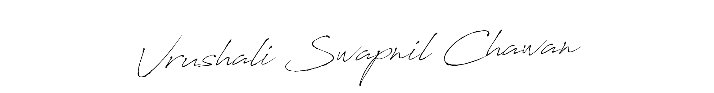 Make a beautiful signature design for name Vrushali Swapnil Chawan. With this signature (Antro_Vectra) style, you can create a handwritten signature for free. Vrushali Swapnil Chawan signature style 6 images and pictures png
