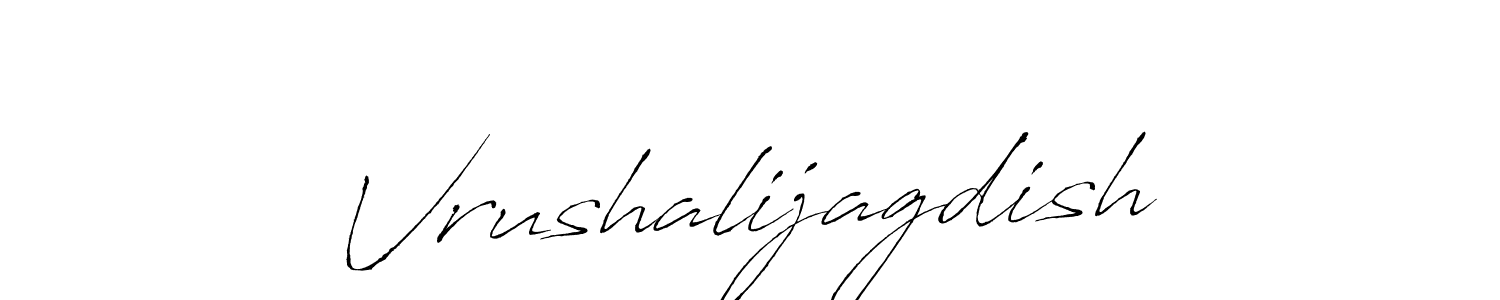 How to make Vrushalijagdish signature? Antro_Vectra is a professional autograph style. Create handwritten signature for Vrushalijagdish name. Vrushalijagdish signature style 6 images and pictures png