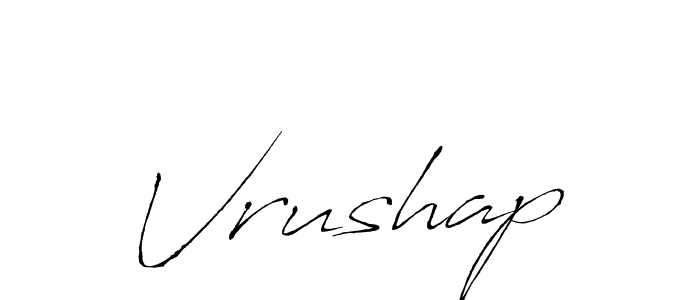 How to make Vrushap name signature. Use Antro_Vectra style for creating short signs online. This is the latest handwritten sign. Vrushap signature style 6 images and pictures png