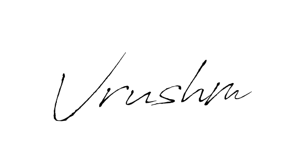 Make a beautiful signature design for name Vrushm. Use this online signature maker to create a handwritten signature for free. Vrushm signature style 6 images and pictures png
