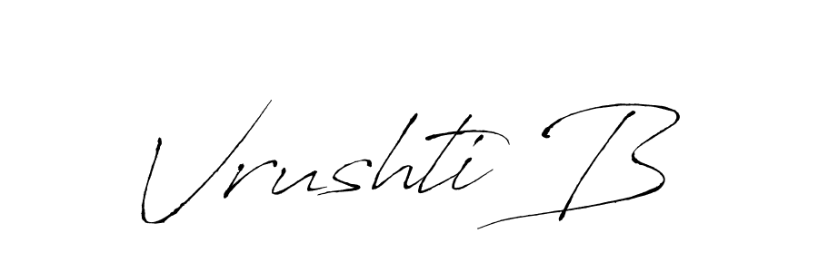 Make a beautiful signature design for name Vrushti B. Use this online signature maker to create a handwritten signature for free. Vrushti B signature style 6 images and pictures png