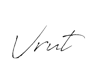 How to Draw Vrut signature style? Antro_Vectra is a latest design signature styles for name Vrut. Vrut signature style 6 images and pictures png