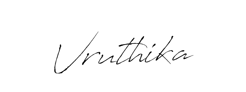 How to make Vruthika signature? Antro_Vectra is a professional autograph style. Create handwritten signature for Vruthika name. Vruthika signature style 6 images and pictures png