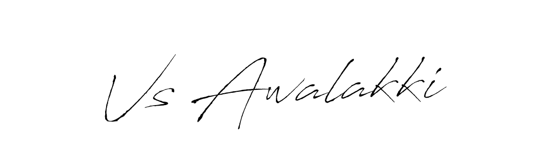 How to make Vs Awalakki signature? Antro_Vectra is a professional autograph style. Create handwritten signature for Vs Awalakki name. Vs Awalakki signature style 6 images and pictures png