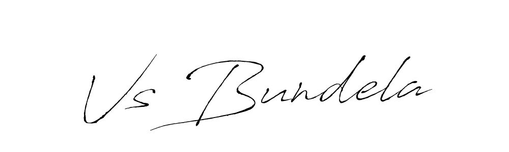 Antro_Vectra is a professional signature style that is perfect for those who want to add a touch of class to their signature. It is also a great choice for those who want to make their signature more unique. Get Vs Bundela name to fancy signature for free. Vs Bundela signature style 6 images and pictures png