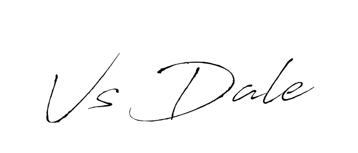 How to make Vs Dale signature? Antro_Vectra is a professional autograph style. Create handwritten signature for Vs Dale name. Vs Dale signature style 6 images and pictures png