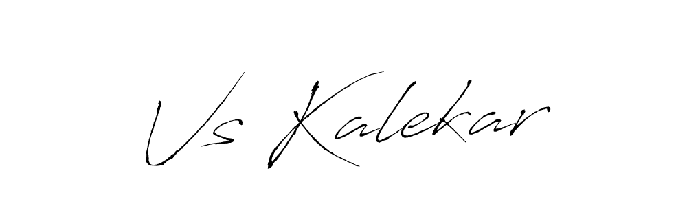 Use a signature maker to create a handwritten signature online. With this signature software, you can design (Antro_Vectra) your own signature for name Vs Kalekar. Vs Kalekar signature style 6 images and pictures png