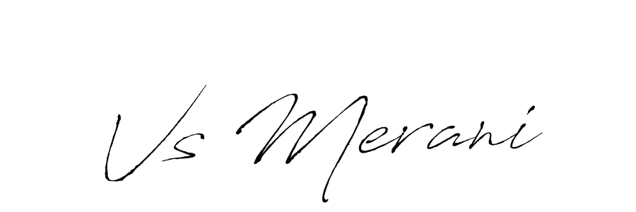 How to make Vs Merani name signature. Use Antro_Vectra style for creating short signs online. This is the latest handwritten sign. Vs Merani signature style 6 images and pictures png