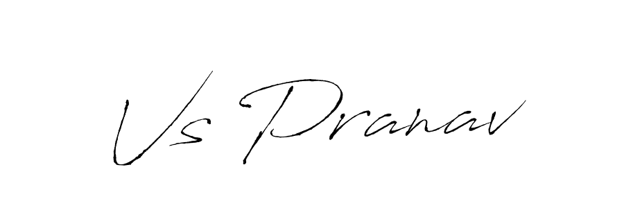 Design your own signature with our free online signature maker. With this signature software, you can create a handwritten (Antro_Vectra) signature for name Vs Pranav. Vs Pranav signature style 6 images and pictures png
