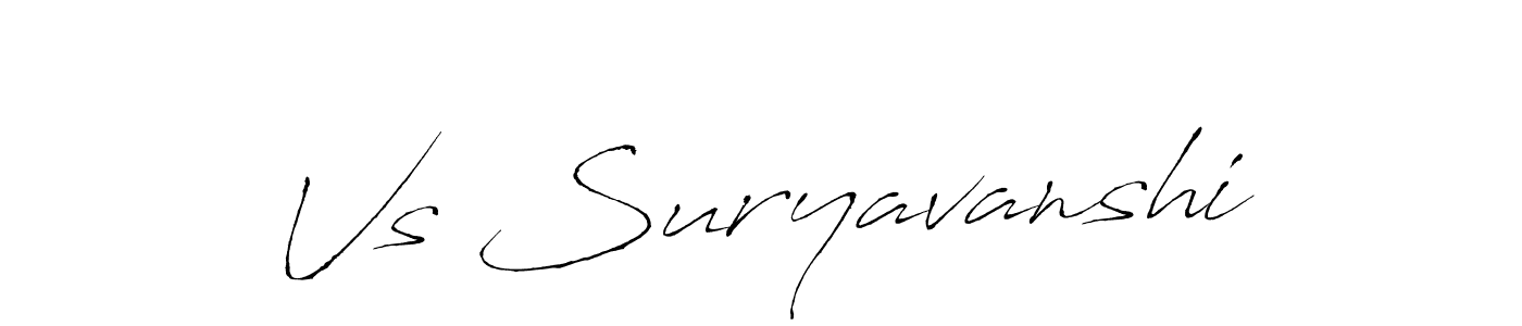 Also we have Vs Suryavanshi name is the best signature style. Create professional handwritten signature collection using Antro_Vectra autograph style. Vs Suryavanshi signature style 6 images and pictures png