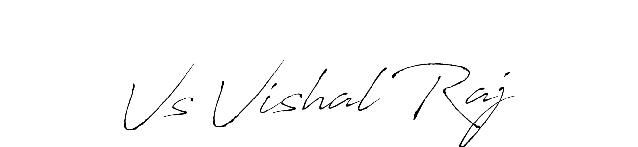 Use a signature maker to create a handwritten signature online. With this signature software, you can design (Antro_Vectra) your own signature for name Vs Vishal Raj. Vs Vishal Raj signature style 6 images and pictures png