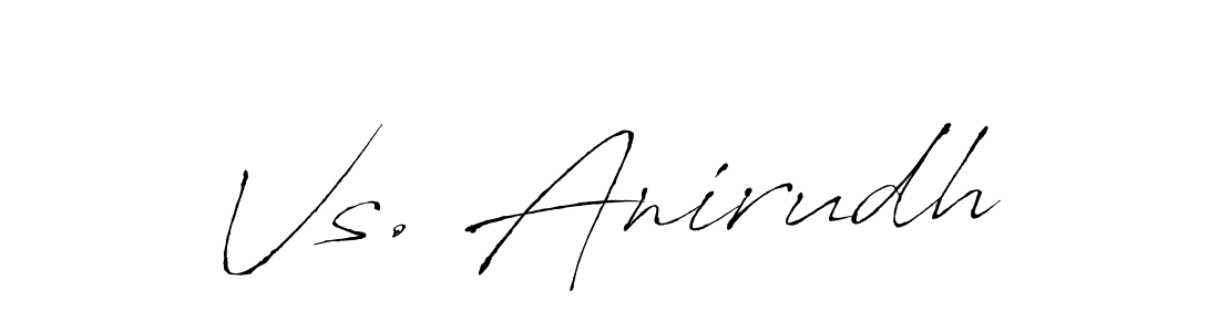 How to make Vs. Anirudh name signature. Use Antro_Vectra style for creating short signs online. This is the latest handwritten sign. Vs. Anirudh signature style 6 images and pictures png