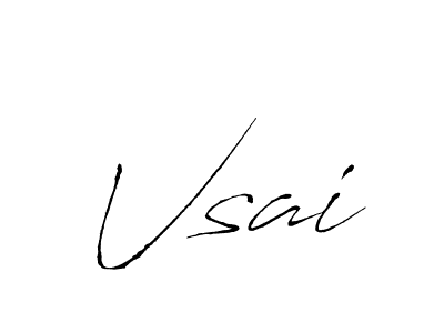 Use a signature maker to create a handwritten signature online. With this signature software, you can design (Antro_Vectra) your own signature for name Vsai. Vsai signature style 6 images and pictures png