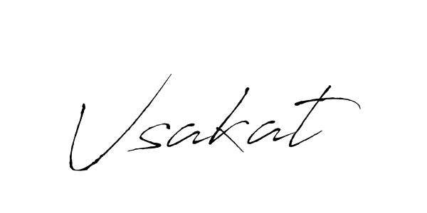 Vsakat stylish signature style. Best Handwritten Sign (Antro_Vectra) for my name. Handwritten Signature Collection Ideas for my name Vsakat. Vsakat signature style 6 images and pictures png