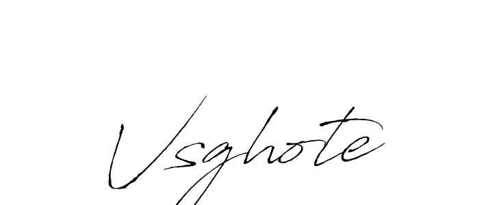 How to make Vsghote name signature. Use Antro_Vectra style for creating short signs online. This is the latest handwritten sign. Vsghote signature style 6 images and pictures png