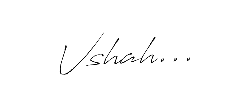 How to Draw Vshah... signature style? Antro_Vectra is a latest design signature styles for name Vshah.... Vshah... signature style 6 images and pictures png