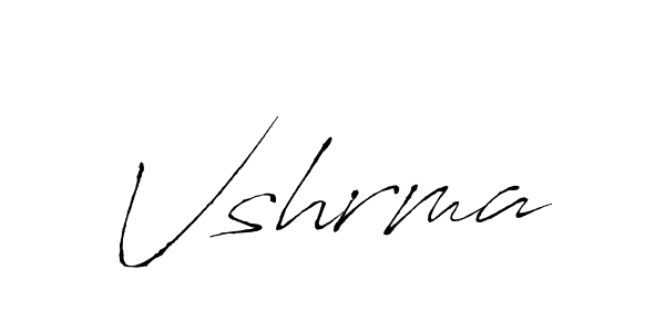 Design your own signature with our free online signature maker. With this signature software, you can create a handwritten (Antro_Vectra) signature for name Vshrma. Vshrma signature style 6 images and pictures png