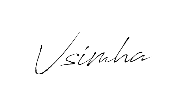 Also we have Vsimha name is the best signature style. Create professional handwritten signature collection using Antro_Vectra autograph style. Vsimha signature style 6 images and pictures png