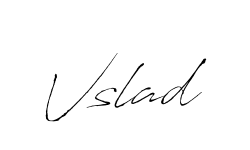 How to make Vslad signature? Antro_Vectra is a professional autograph style. Create handwritten signature for Vslad name. Vslad signature style 6 images and pictures png