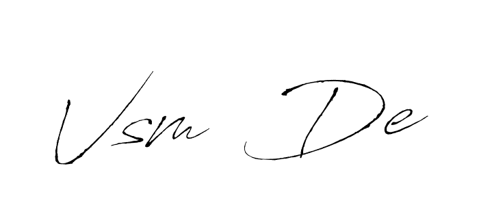 if you are searching for the best signature style for your name Vsm  De. so please give up your signature search. here we have designed multiple signature styles  using Antro_Vectra. Vsm  De signature style 6 images and pictures png